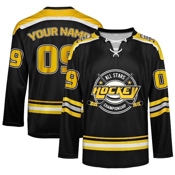 Custom Performance Sublimated Ice Hockey Jersey with Lace