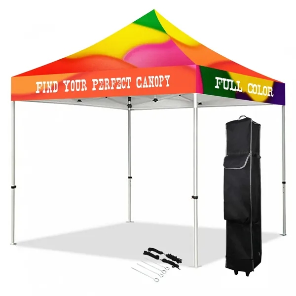 10' Hex Aluminum Frame With Full Color Canopy