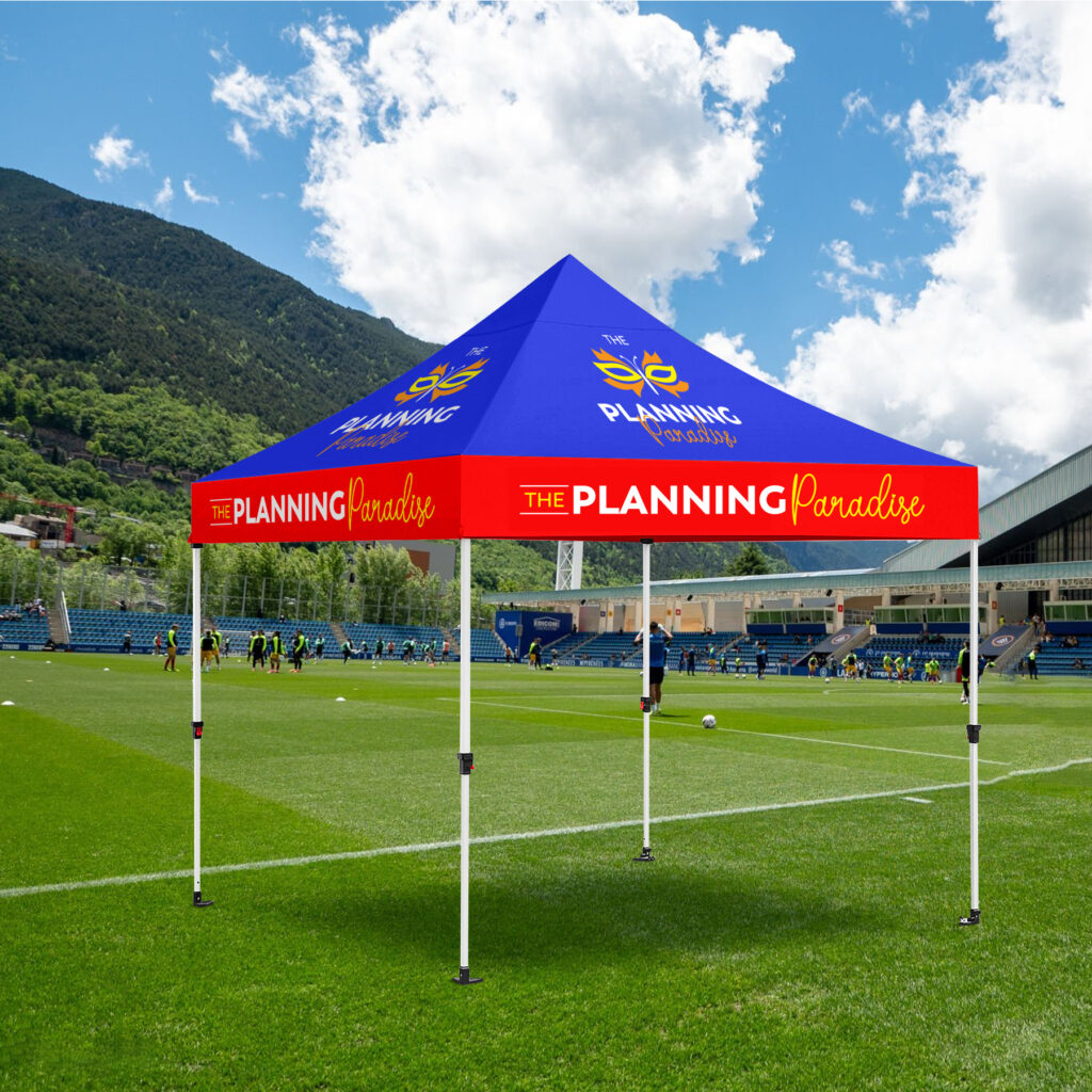 10' X 10' Sublimation Pop Up Tent Kit Canopy With Steel Frame