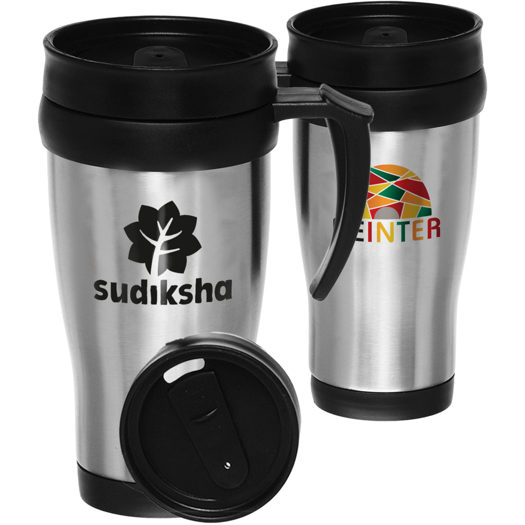 14 Oz. Stainless Steel Insulated Travel Mugs with Handle