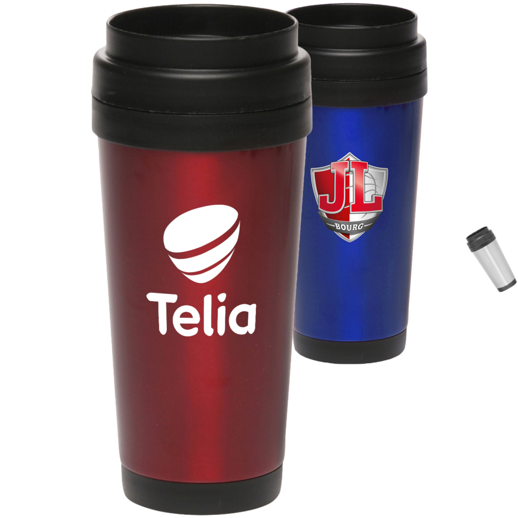 16 Oz Double Wall Insulated Stainless Steel Travel Mugs